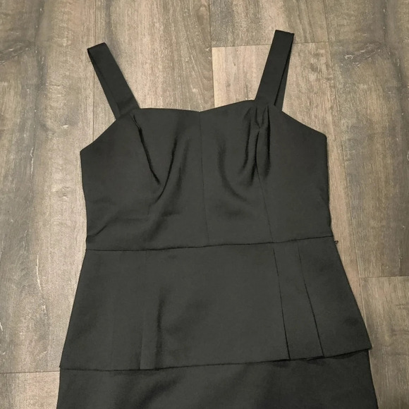 Kensie Black Dress with Peplum - Picture 2 of 4